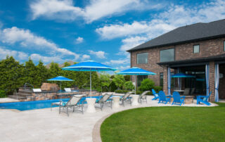 backyard pool in western PA