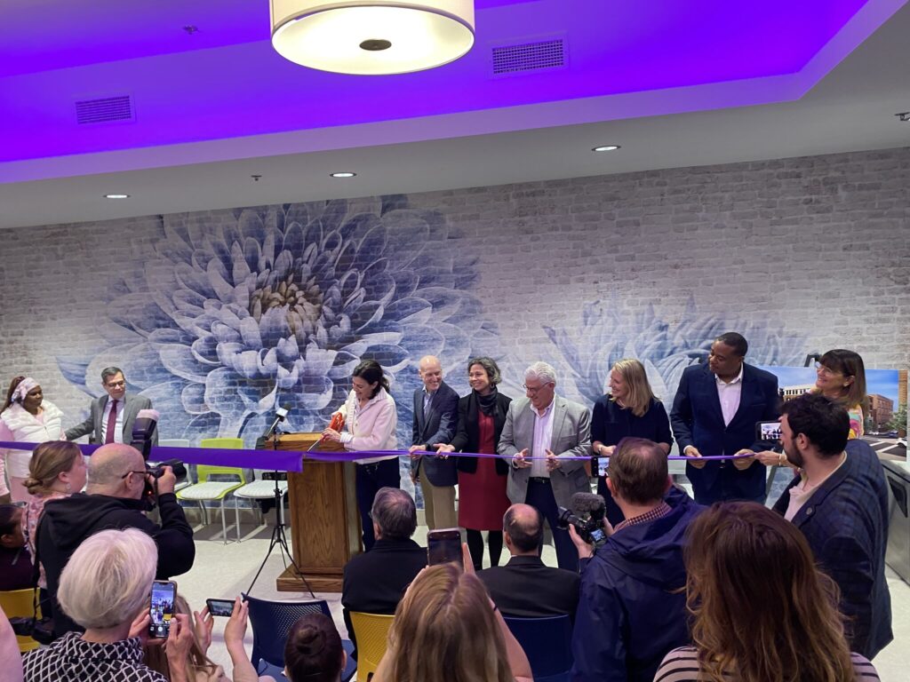 ribbon-cutting ceremony Bethlehem Haven’s renovated shelter