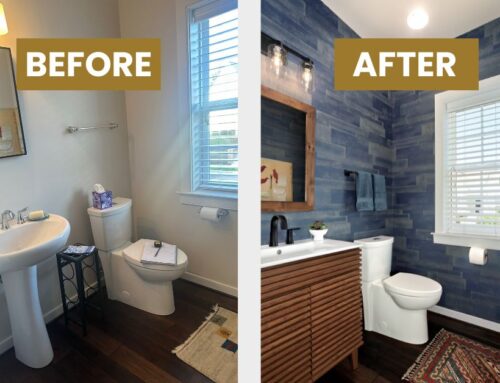 Powder Room Transformed with Inspiration from a Luxury Resort