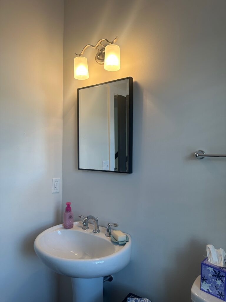 Plain Powder Room before